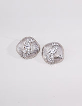 Square Box Lock Gold Grain Zircon Huggie Earrings | S925 Sterling Silver Pavé CZ Square Lock Hoops, Vintage Geometric Lock Ear Buckles for Women