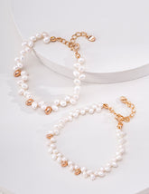 Minimalist S925 Sterling Silver Bracelet with Natural Pearls
