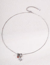 Cubic Zirconia Layered Necklace, Trendy Ins Multi-drop Stackable Design