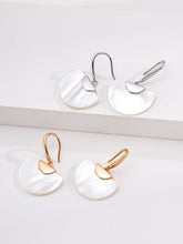 Gentle Style Sterling Silver White Shell Stud Earrings