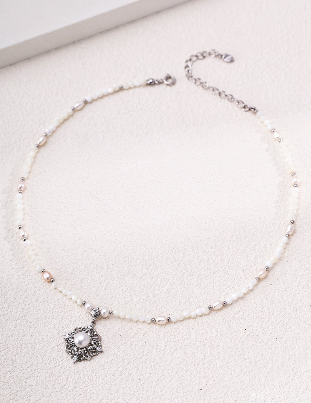 Vintage‑Gold Gothic Coronet Pearl Necklace