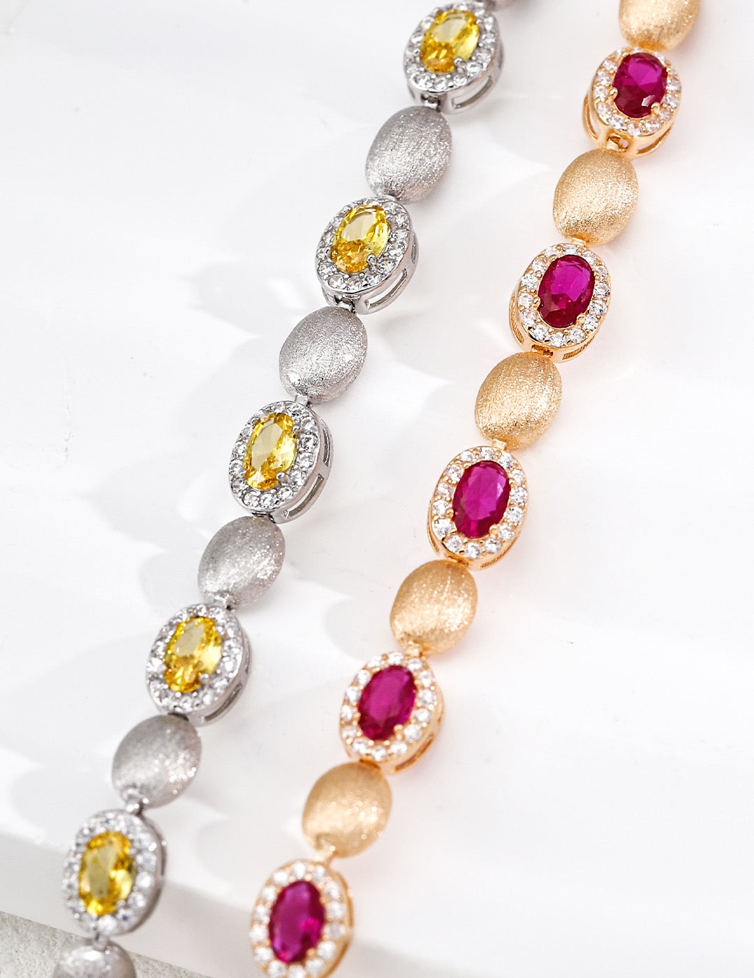 S925 Sterling‑Silver Vintage Cubic Zirconia Bracelet