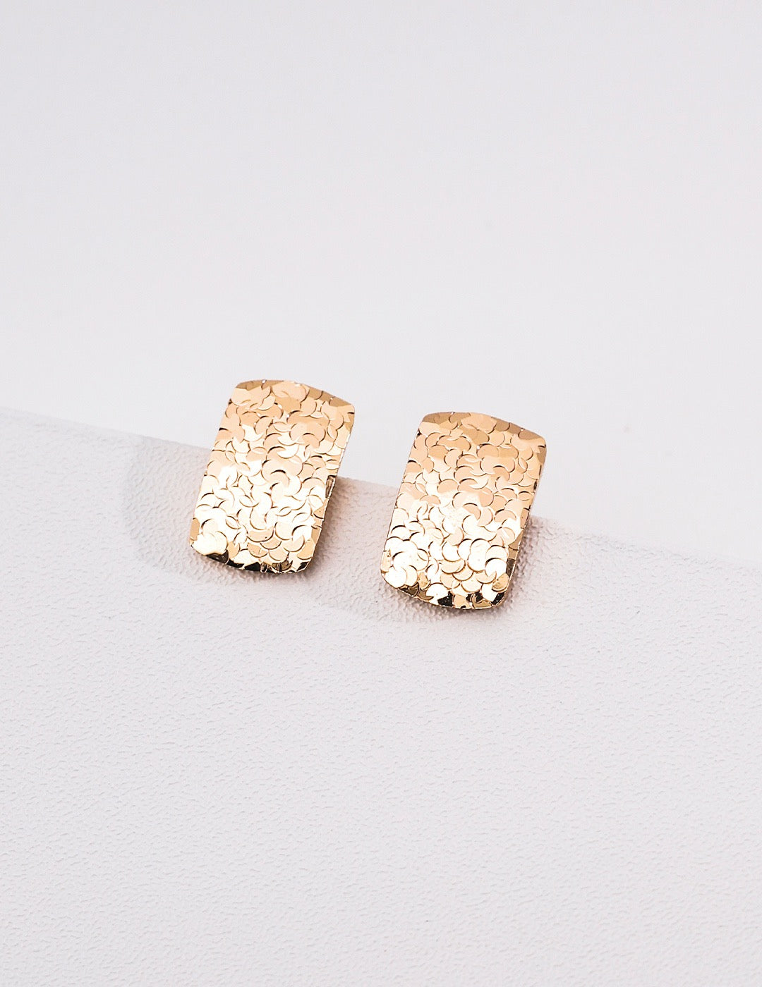 S925 Sterling Silver Minimalist Vintage Stud Earrings, Vintage Gold & Platinum Plated