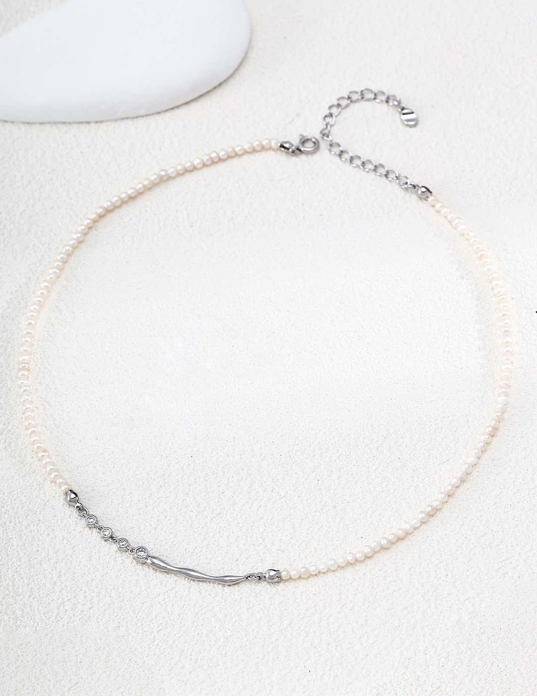Ins Style Multi Drop Zircon Necklace, S925 Sterling Silver Layered Pendant Necklace