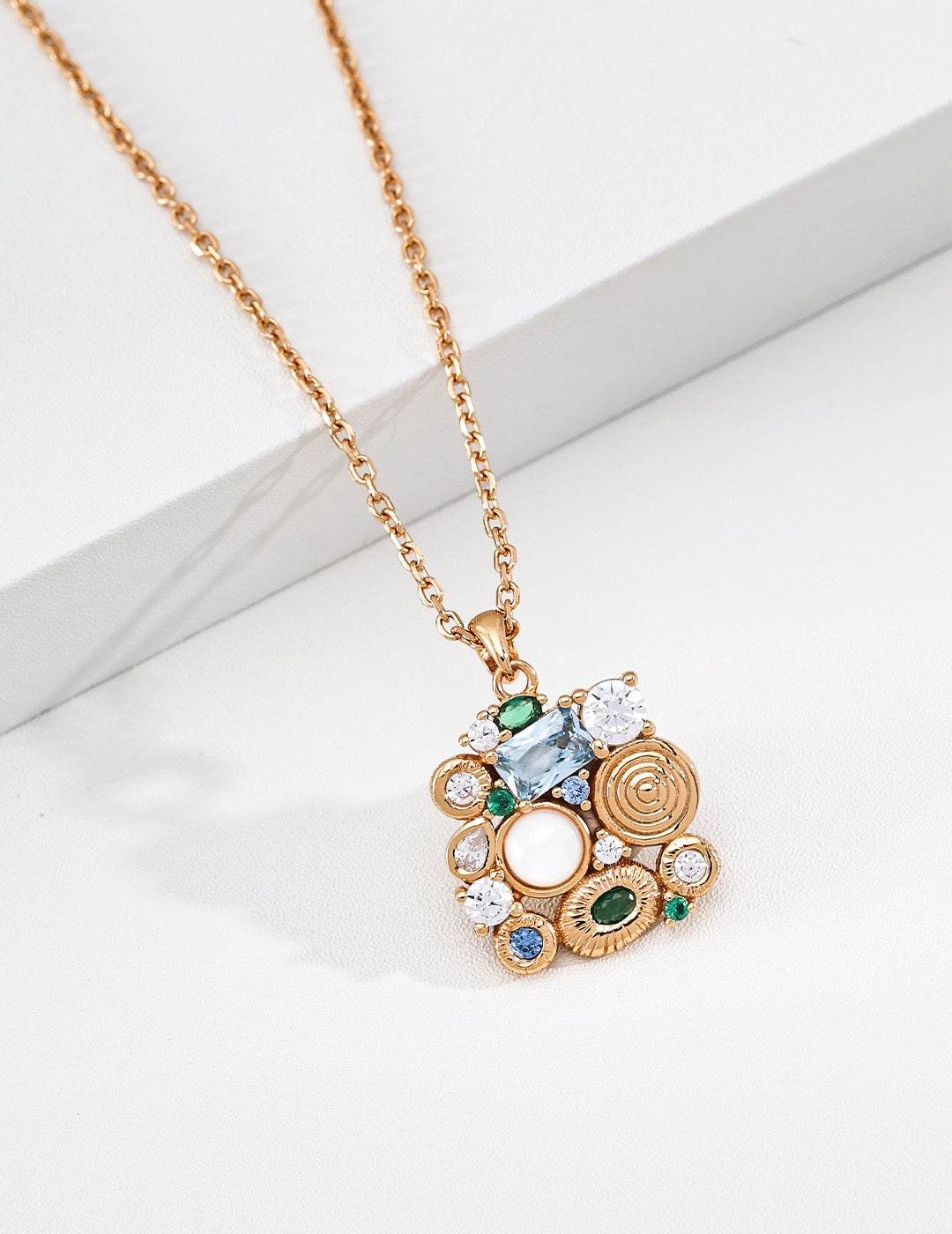 Forest Heartbeat S925 Sterling Silver Cubic Zirconia Adjustable Necklace
