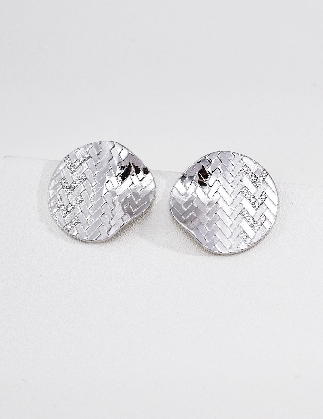 S925 Sterling‑Silver Designer‑Style Cubic Zirconia Earrings