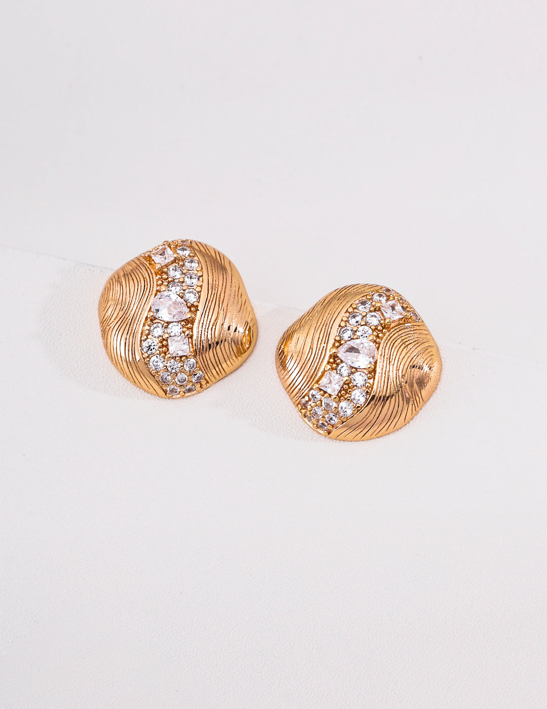 Square Box Lock Gold Grain Zircon Huggie Earrings | S925 Sterling Silver Pavé CZ Square Lock Hoops, Vintage Geometric Lock Ear Buckles for Women