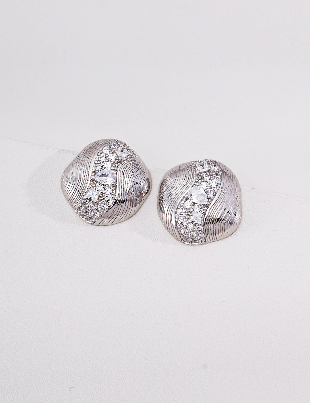Square Box Lock Gold Grain Zircon Huggie Earrings | S925 Sterling Silver Pavé CZ Square Lock Hoops, Vintage Geometric Lock Ear Buckles for Women