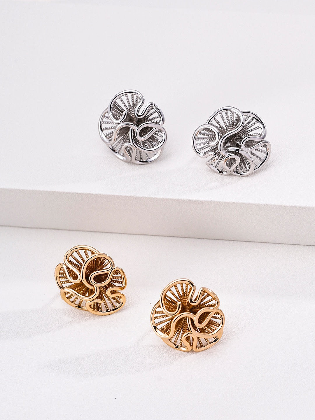 Ethnic 3D Floral Cluster Earrings, Tradition Reimagined with Modern Style