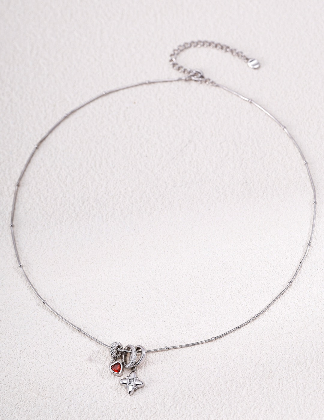 Cubic Zirconia Layered Necklace, Trendy Ins Multi-drop Stackable Design