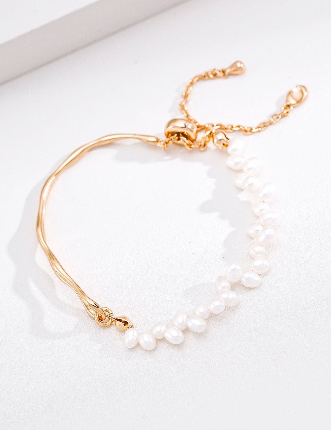 S925 Silver Natural Pearl Minimal Bracelet