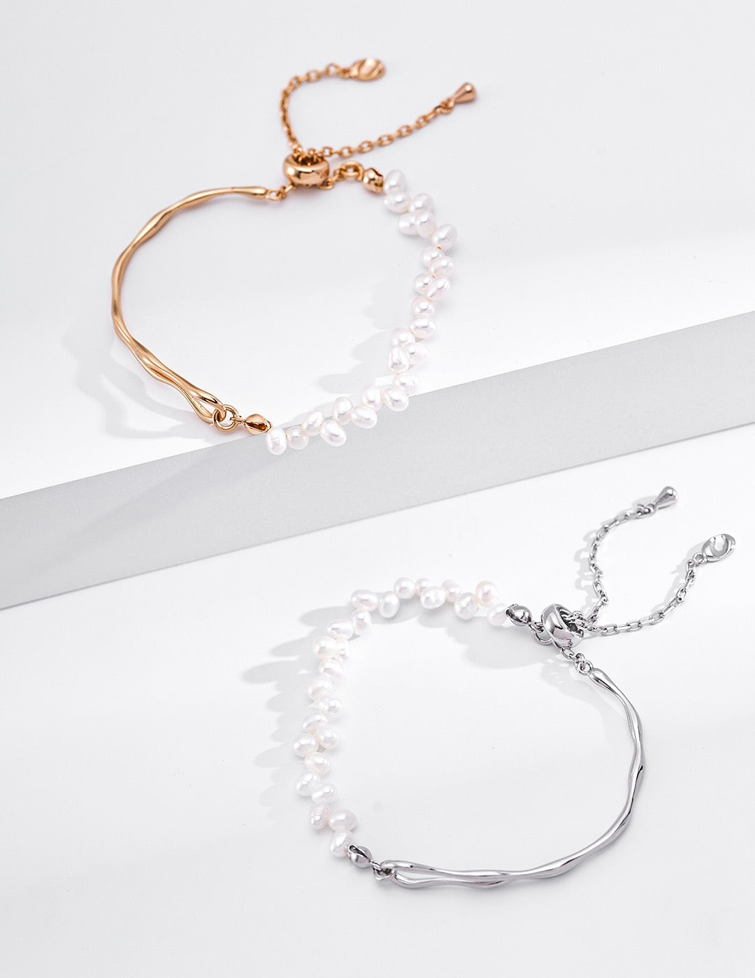 S925 Silver Natural Pearl Minimal Bracelet
