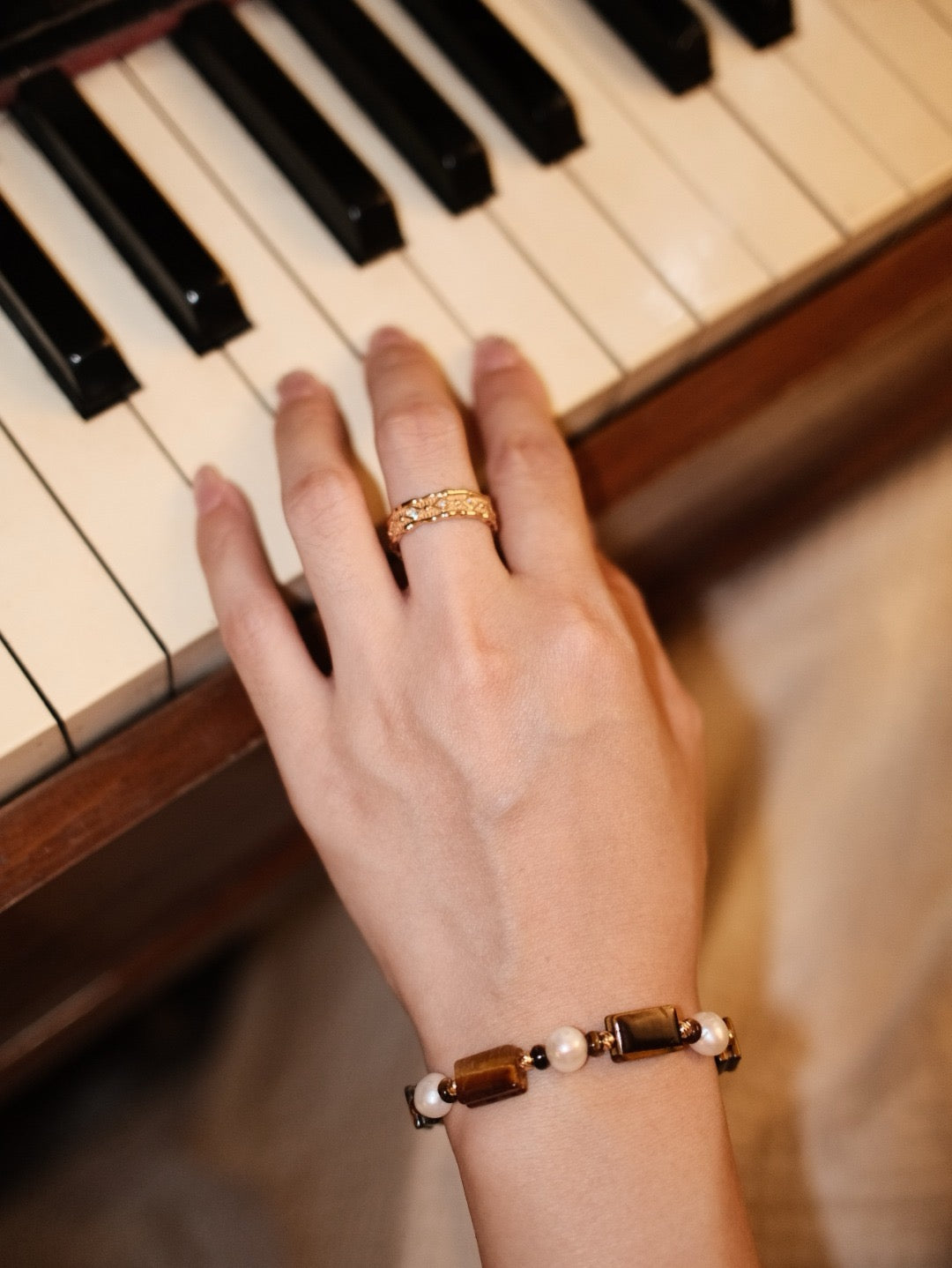 Vintage Zircon Ring | S925 Sterling Silver Adjustable Band