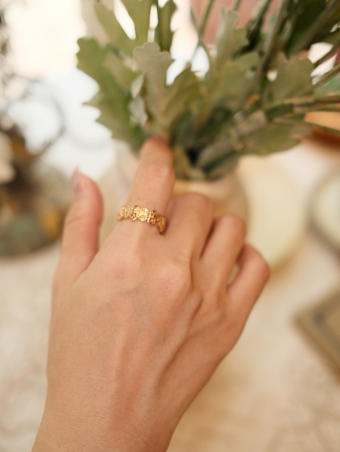 nterlocking Pattern Series Ring. Modern‑interpreted traditional motifs crafted into a ring, honoring heritage while adorning you.